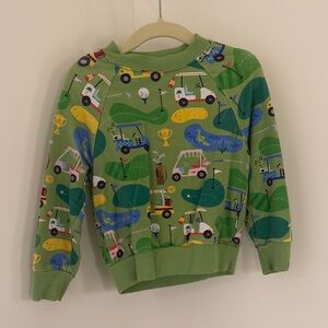 Little Sleepies Green Golf Cart Sweatshirt
